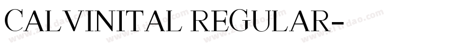 CalvinItal Regular字体转换
